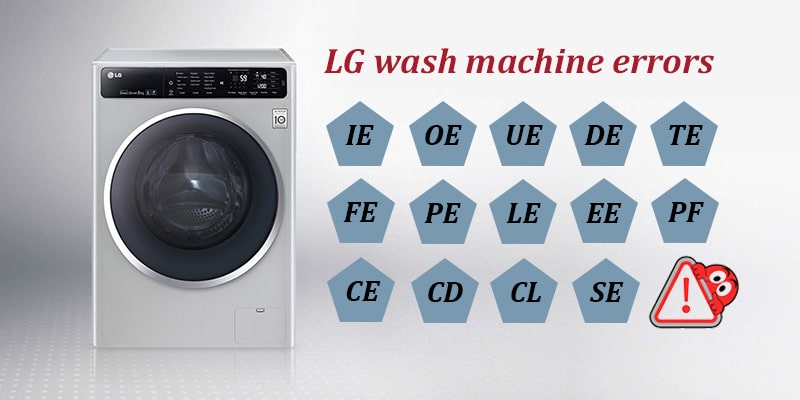 کد خطا ماشین لباسشویی ال جی