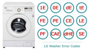 خطا های ماشین لباسشویی ال جی